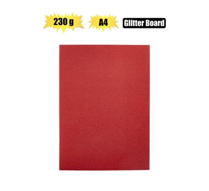 Interleave-Glitter Red A4