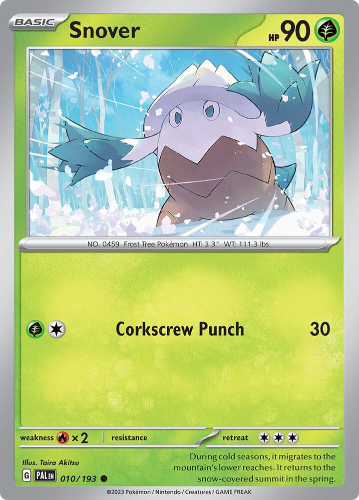 Snover Normal SV02: Paldea Evolved Common 010/193