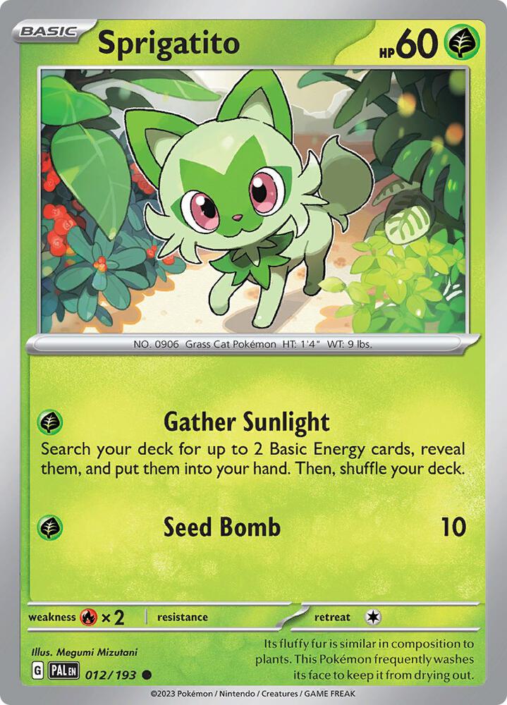 Sprigatito - 012/193 Normal SV02: Paldea Evolved Common 012/193