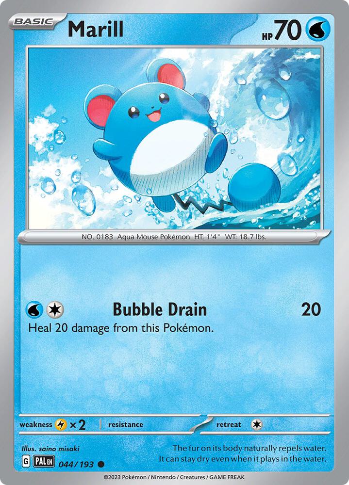 Marill - 044/193 Normal SV02: Paldea Evolved Common 044/193