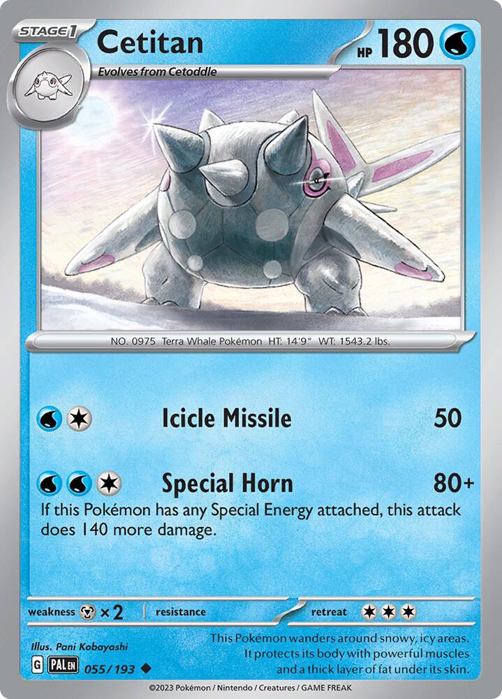 Cetitan - 055/193 Normal SV02: Paldea Evolved Uncommon 055/193