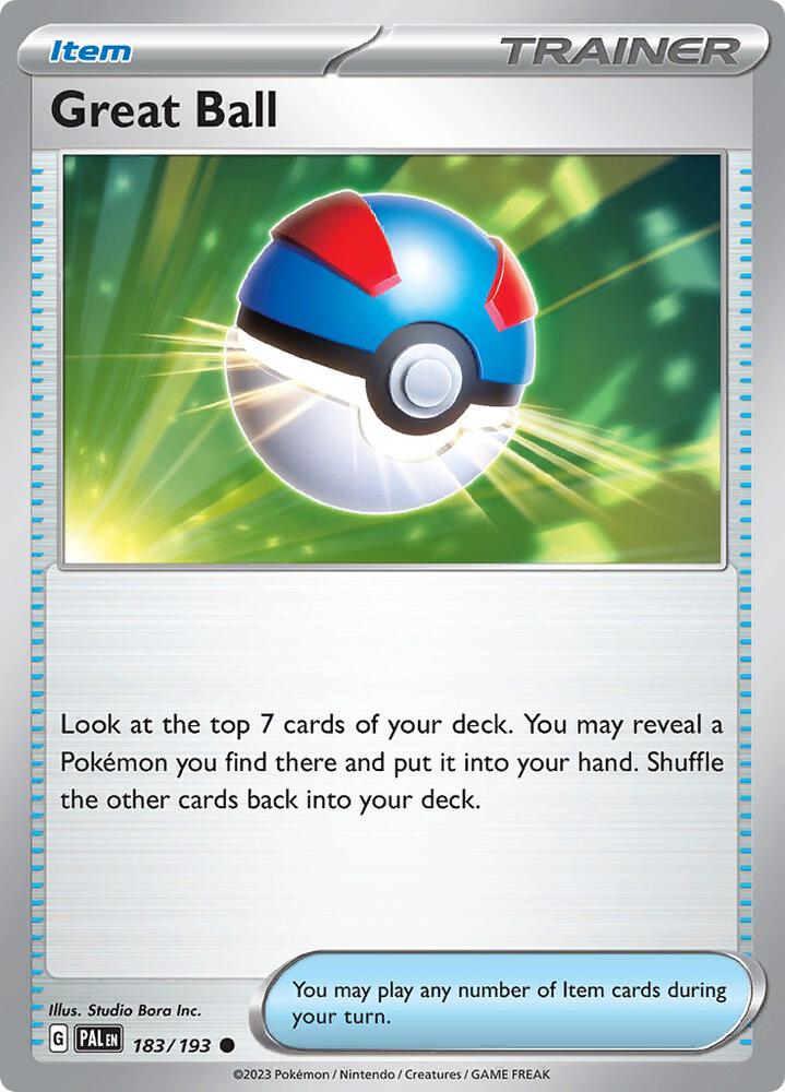 Great Ball Normal SV02: Paldea Evolved Common 183/193