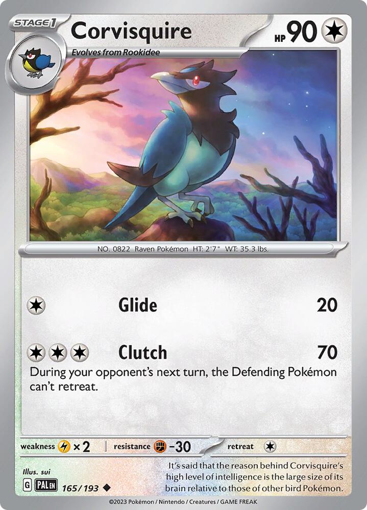 Corvisquire Normal SV02: Paldea Evolved Uncommon 165/193