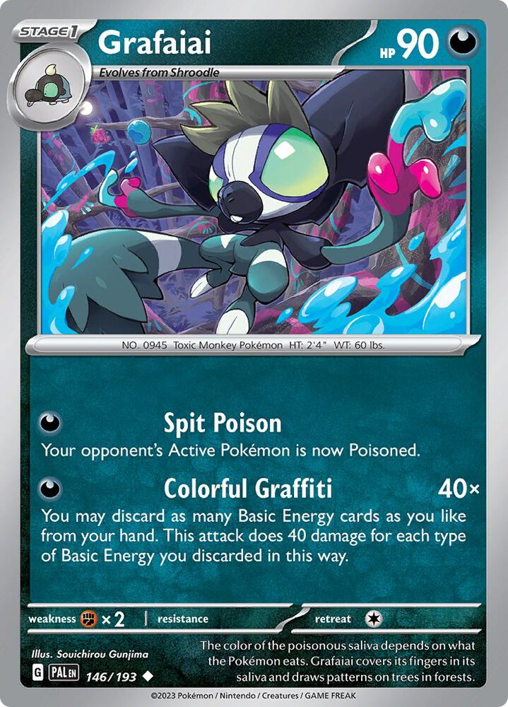 Grafaiai Normal SV02: Paldea Evolved Uncommon 146/193