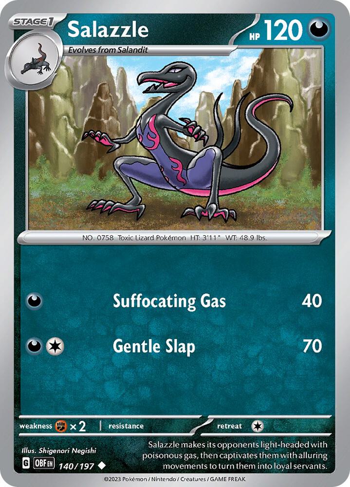 Salazzle Normal SV03: Obsidian Flames Uncommon 140/197
