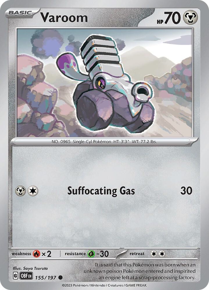 Varoom - 155/197 Normal SV03: Obsidian Flames Common 155/197