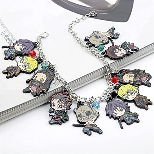 Demon Slayer-Bracelet Acrylic (Metal Chain)