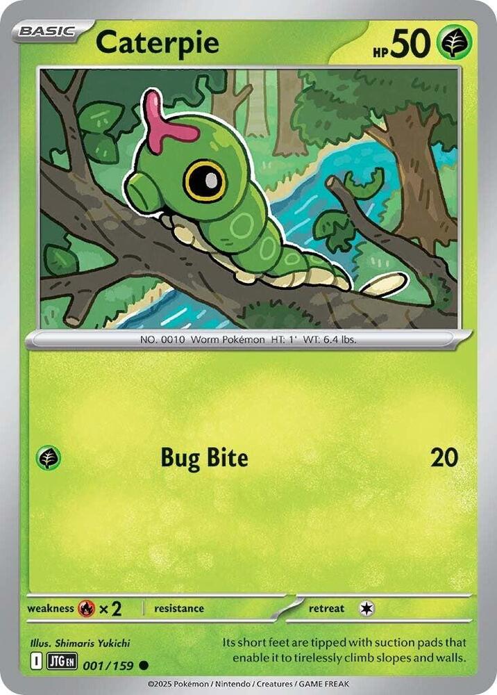 Caterpie Normal SV09: Journey Together Common 001/159