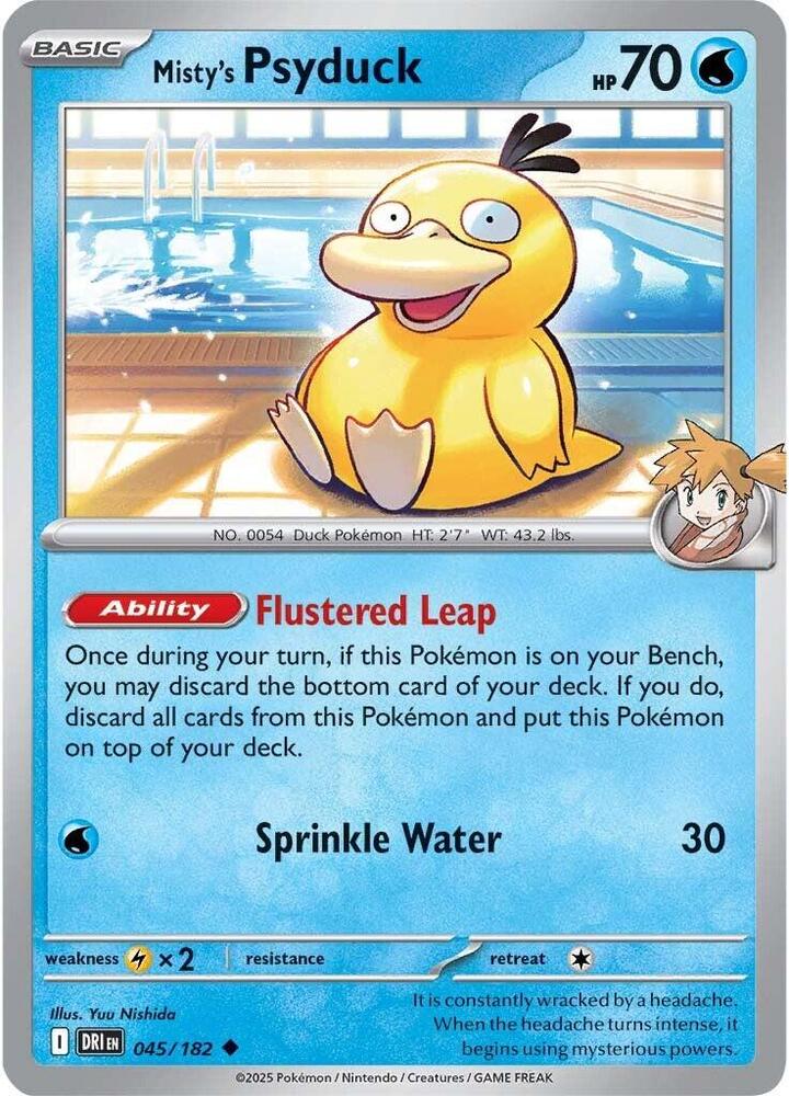 Misty's Psyduck Normal SV10: Destined Rivals Uncommon 045/182