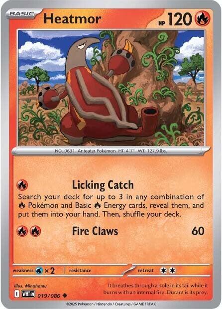 Heatmor Reverse Holofoil SV: White Flare Uncommon 019/086