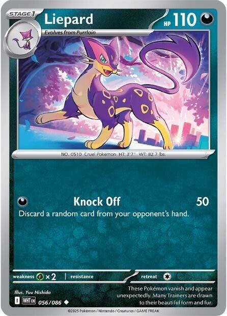 Liepard Reverse Holofoil SV: White Flare Uncommon 056/086