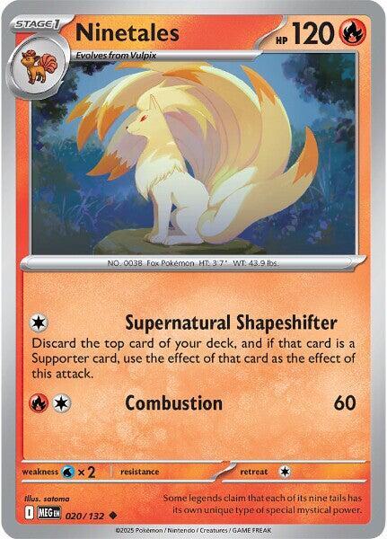 Ninetales Normal ME01: Mega Evolution Uncommon 020/132