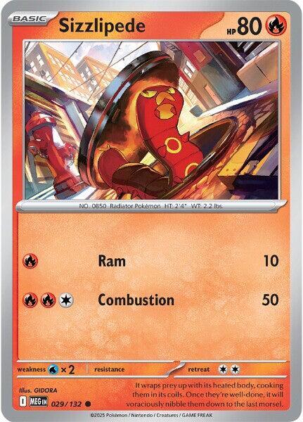 Sizzlipede Normal ME01: Mega Evolution Common 029/132