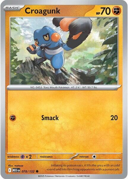 Croagunk Normal ME01: Mega Evolution Common 078/132