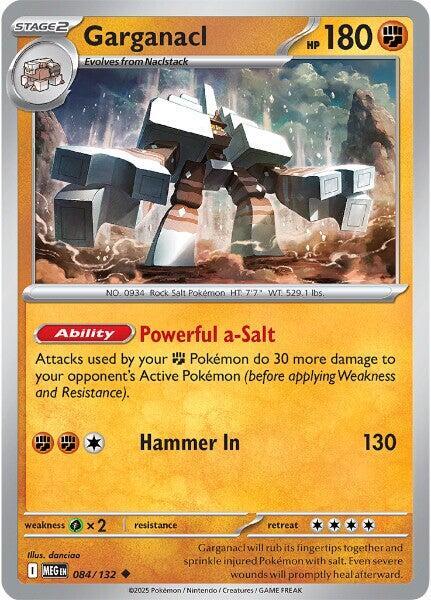 Garganacl - 084/132 Normal ME01: Mega Evolution Uncommon 084/132