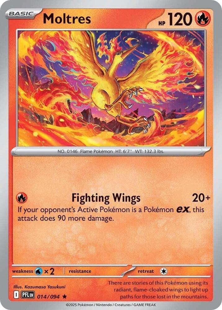Moltres Reverse Holofoil ME02: Phantasmal Flames
