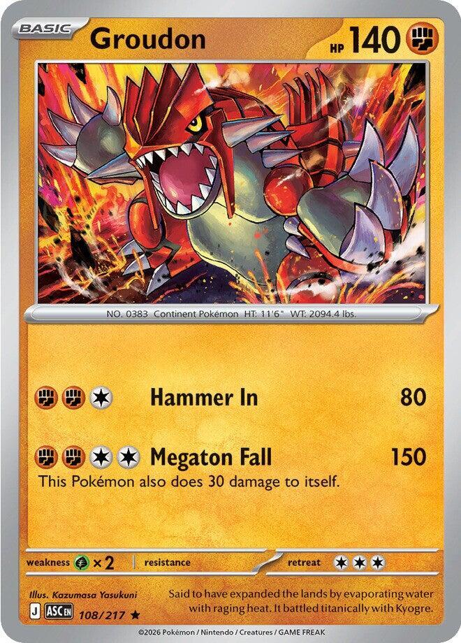 Groudon Holofoil ME: Ascended Heroes