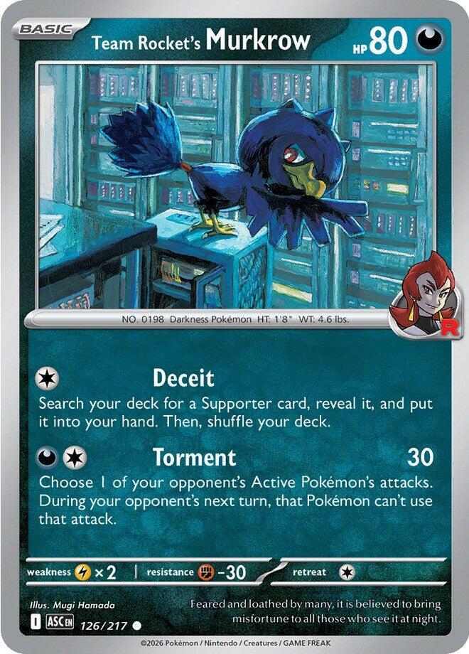 Team Rocket's Murkrow Normal ME: Ascended Heroes