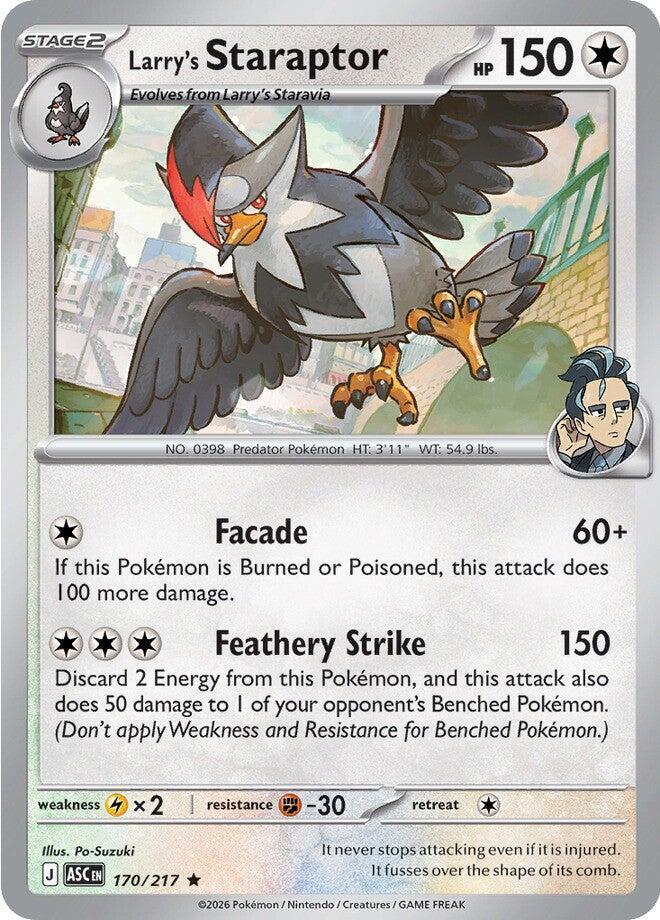 Larry's Staraptor - 170/217 Holofoil ME: Ascended Heroes