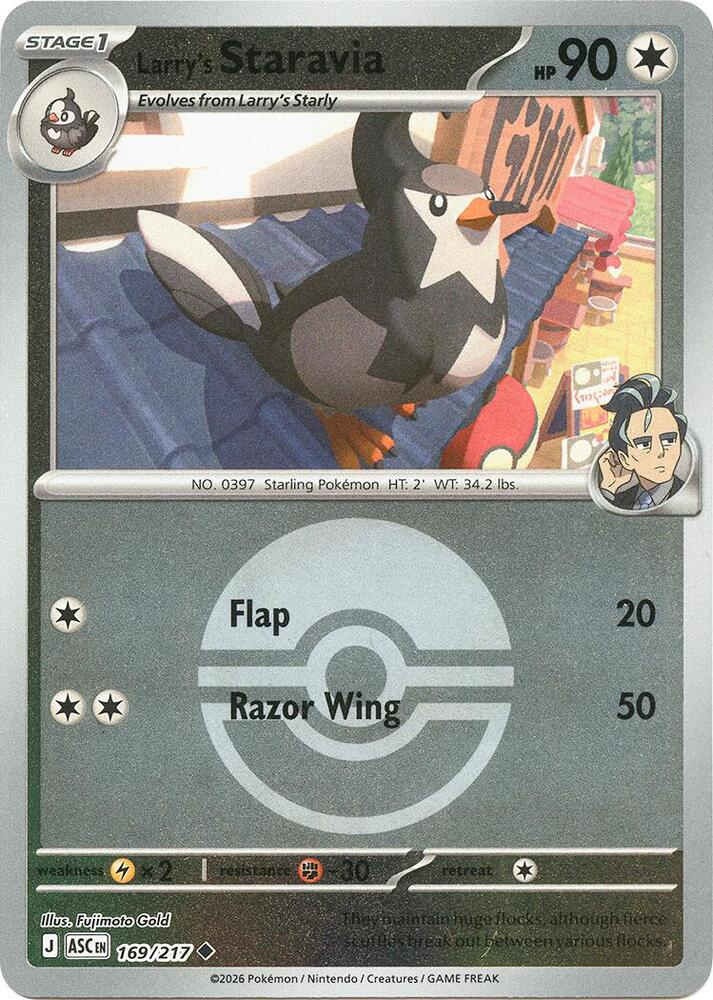 Larry's Staravia (Poke Ball) Reverse Holofoil ME: Ascended Heroes