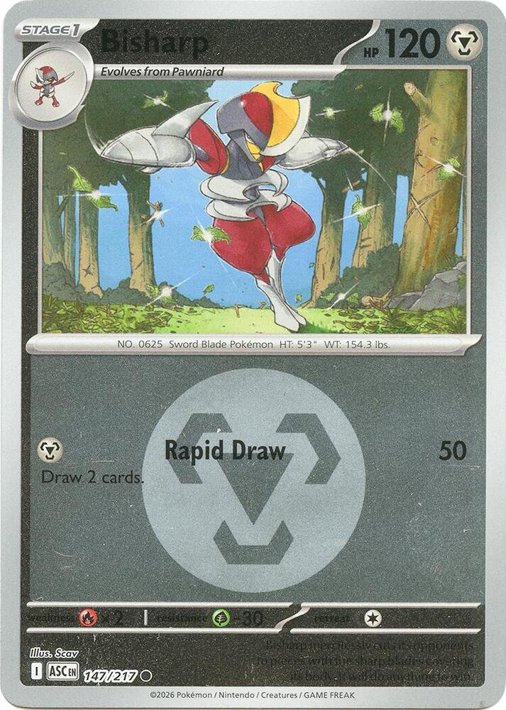 Bisharp (Energy Symbol Pattern) Reverse Holofoil ME: Ascended Heroes