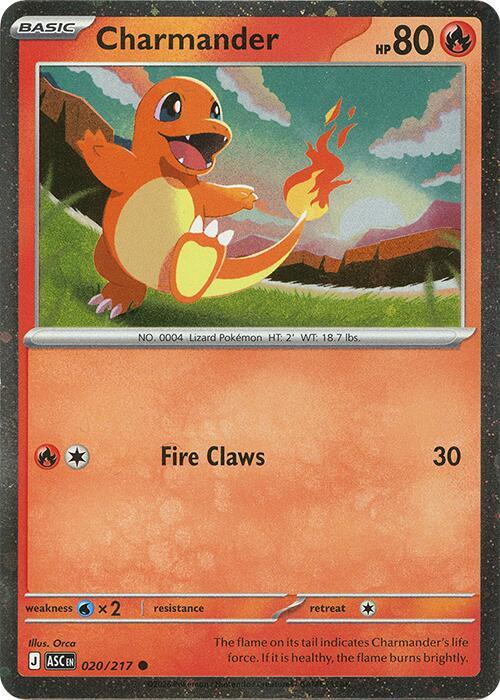 Charmander - 020/217 (Cosmos Holo) Holofoil Miscellaneous Cards & Products