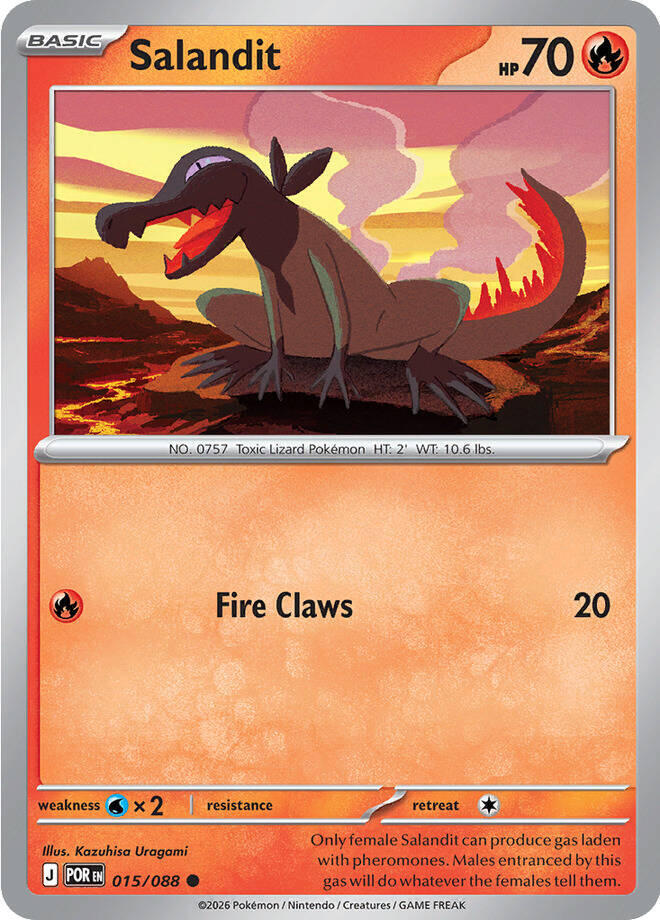 Salandit Reverse Holofoil ME03: Perfect Order Common 015/088