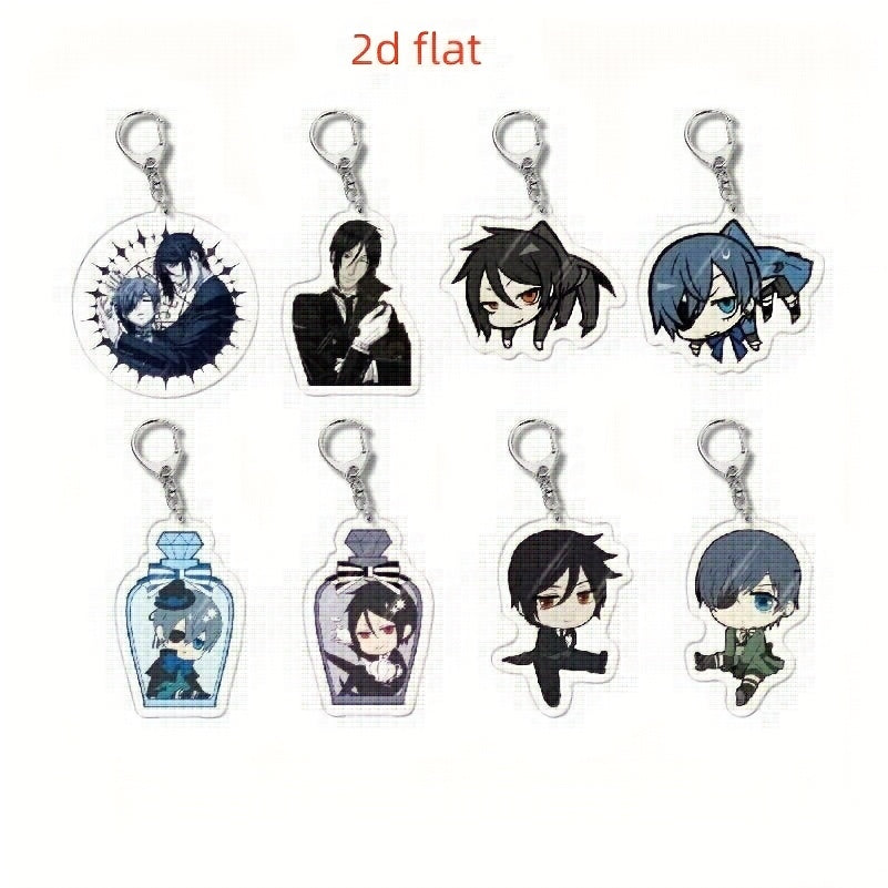 Black Butler-Acrylic Keyrings
