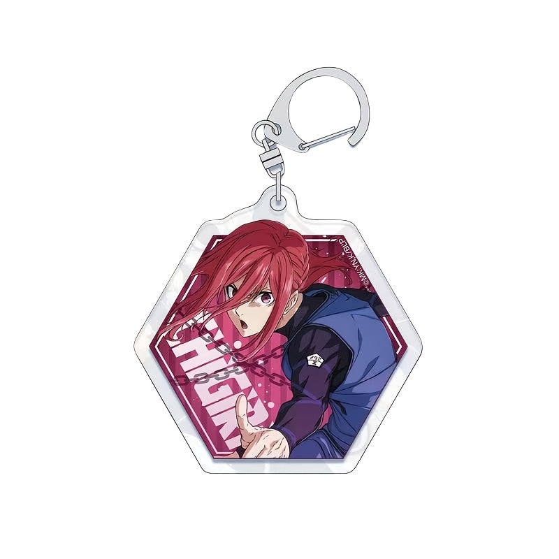 Blue Lock-Keyrings Acrylic