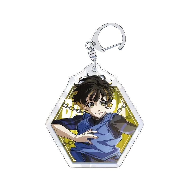 Blue Lock-Keyrings Acrylic
