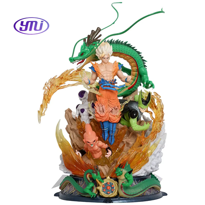 Dragonballz-Figurine Goku w/Villains/Goku Lifting Satan 19/21cm