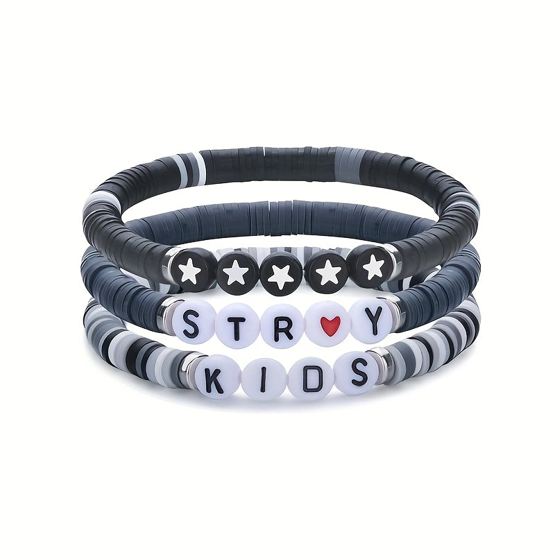 Stray Kids-3/4PC Beaded Bracelet