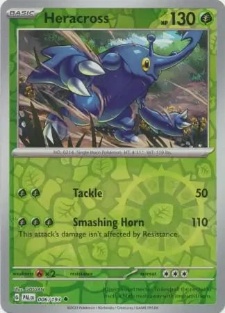 Heracross - 006/193 Reverse Holofoil SV02: Paldea Evolved Uncommon 006/193
