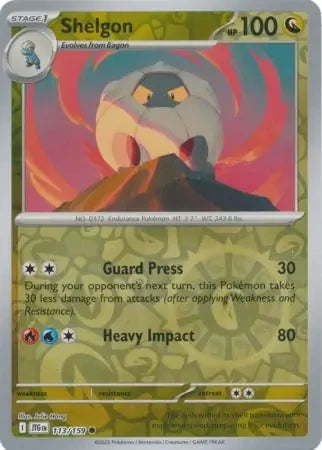 Shelgon Reverse Holofoil SV09: Journey Together Common 113/159