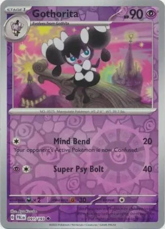 Gothorita - 091/193 Reverse Holofoil SV02: Paldea Evolved Uncommon 091/193