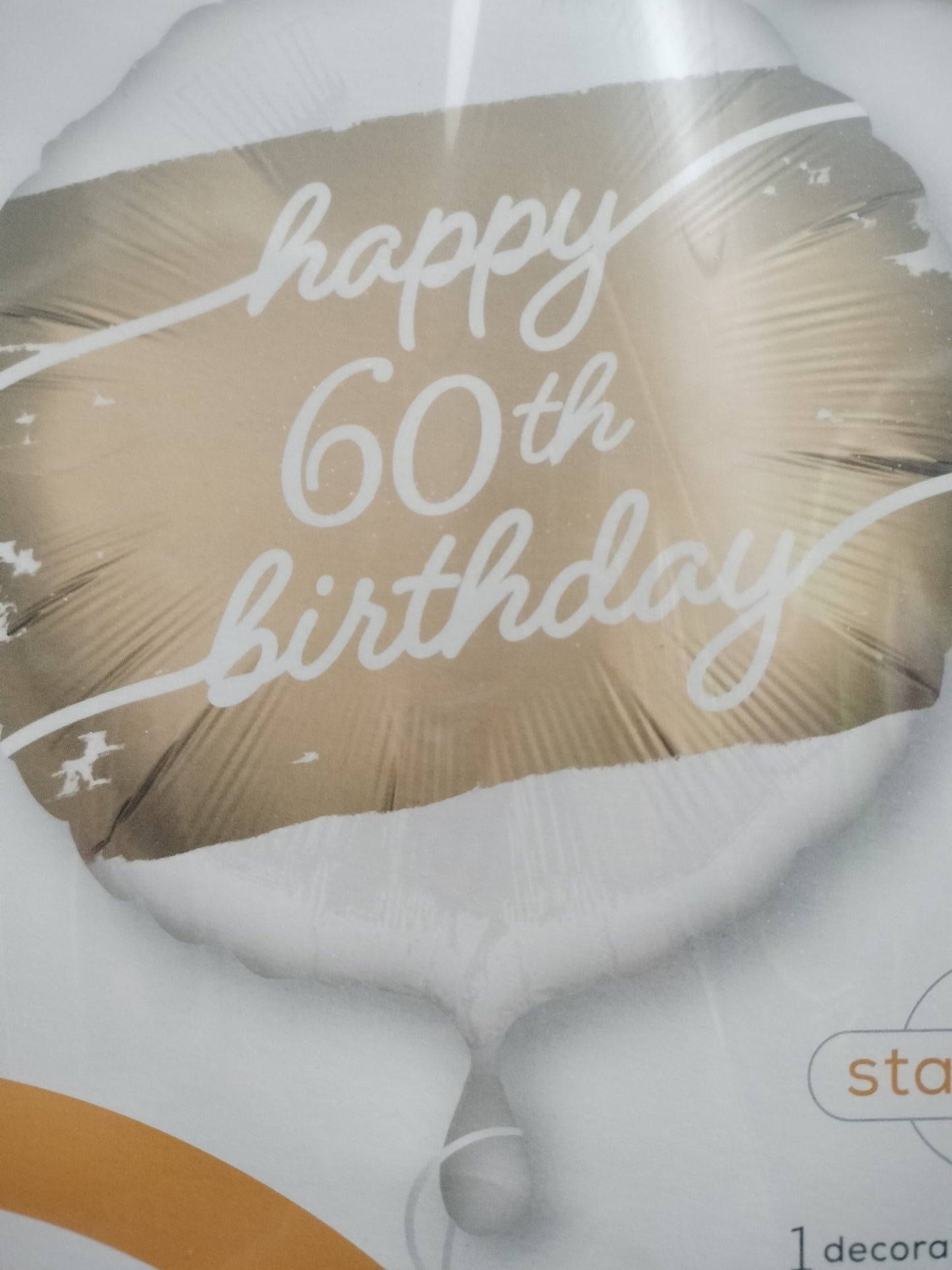 Foil Balloon-Golden Age 60 18"