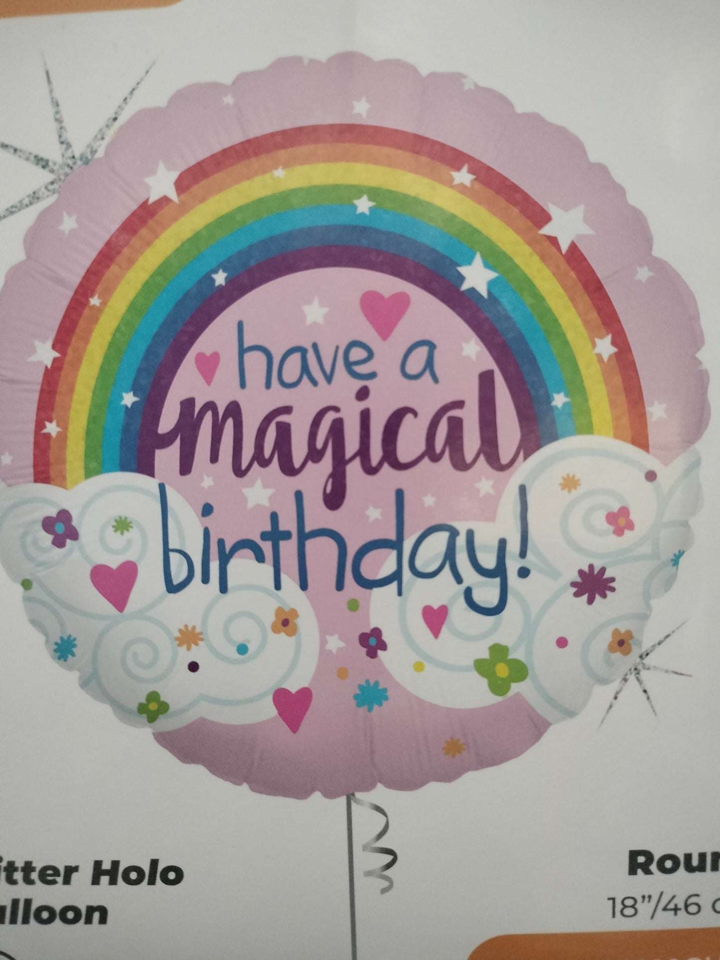 Foil Balloon-Magical Birthday Rainbow 18"