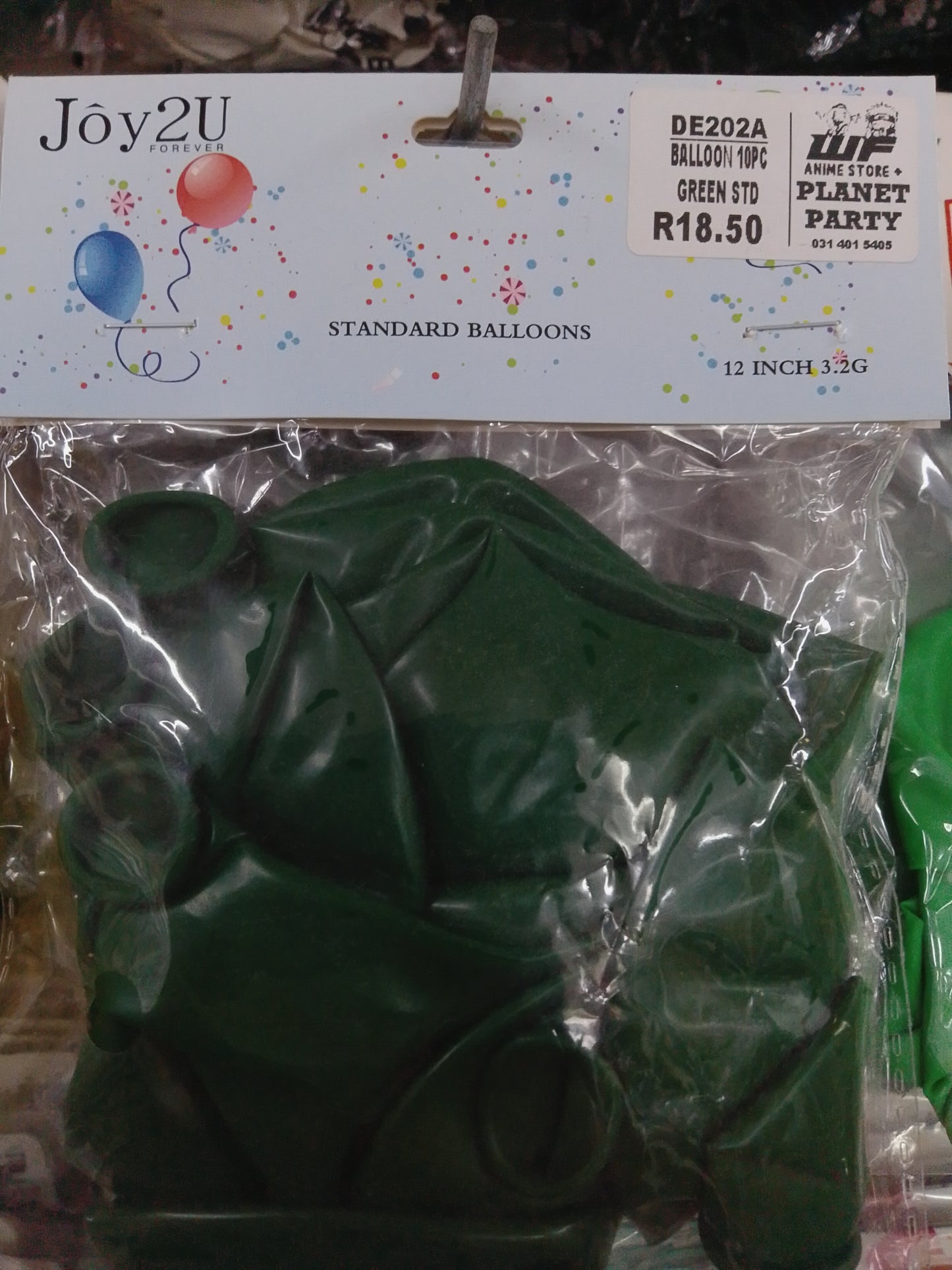 Balloon Green Std 10's