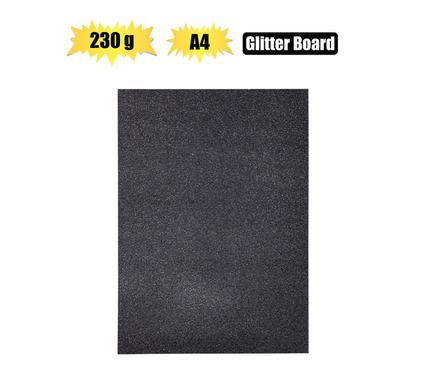 Interleave-Glitter Black A4