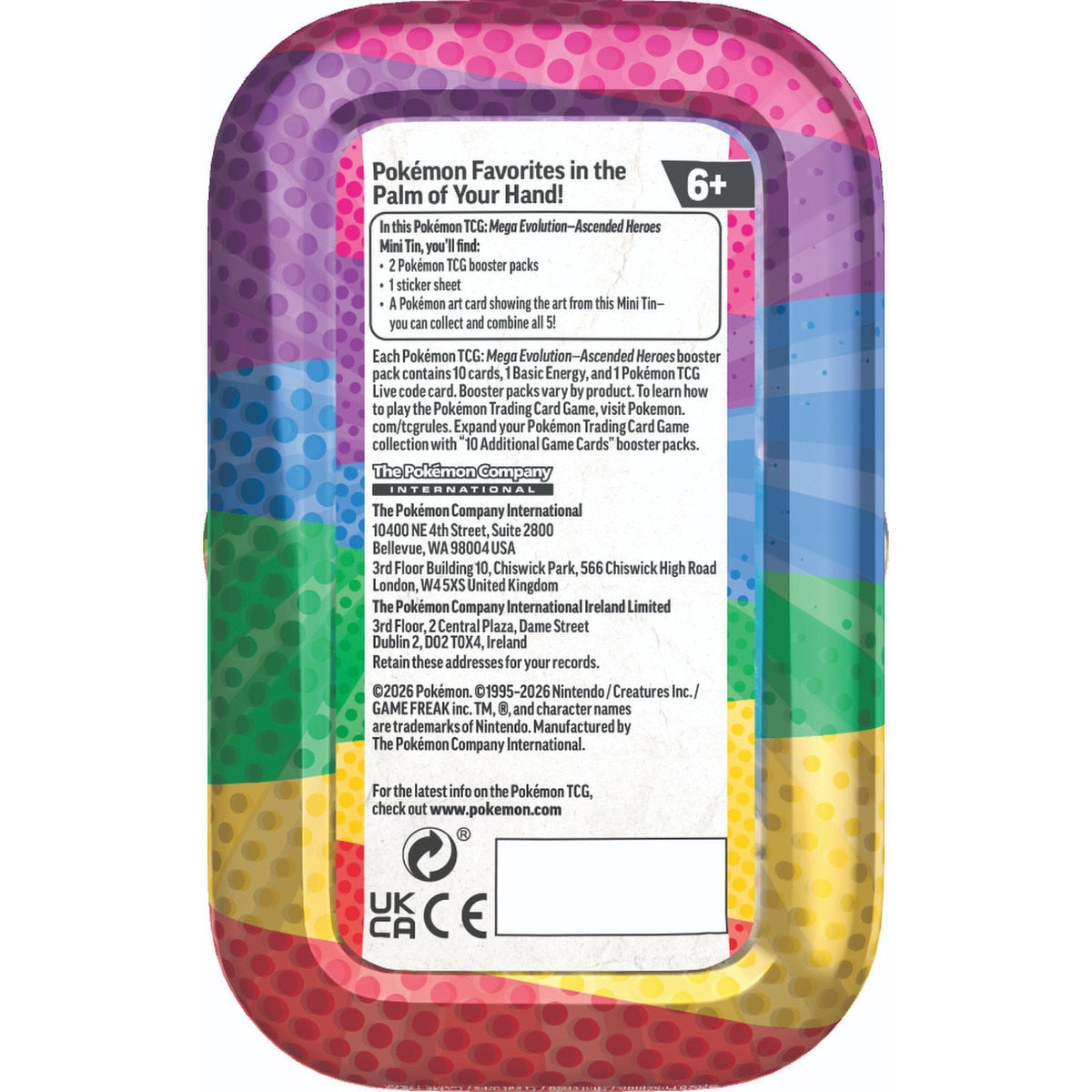 Pokémon-TCG: Mega Evolution–Ascended Heroes - Mini Tins *Pre-Order*