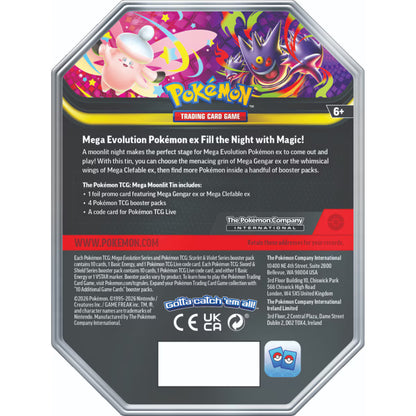 Pokémon TCG-Mega Moonlit ex Tin *Pre-Order*