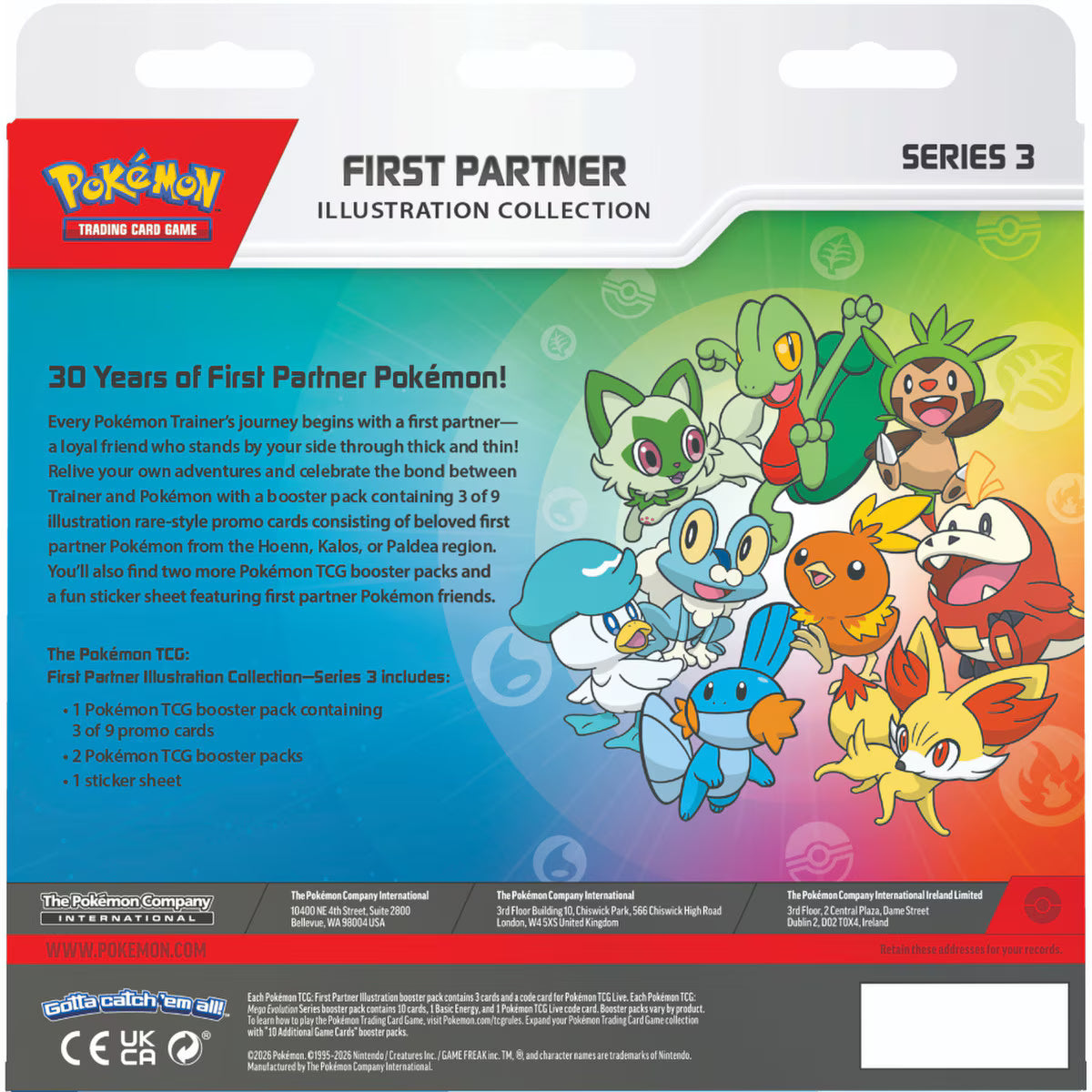 Pokémon-TCG First Partner Booster Collection #3 2026 *Pre-Order*