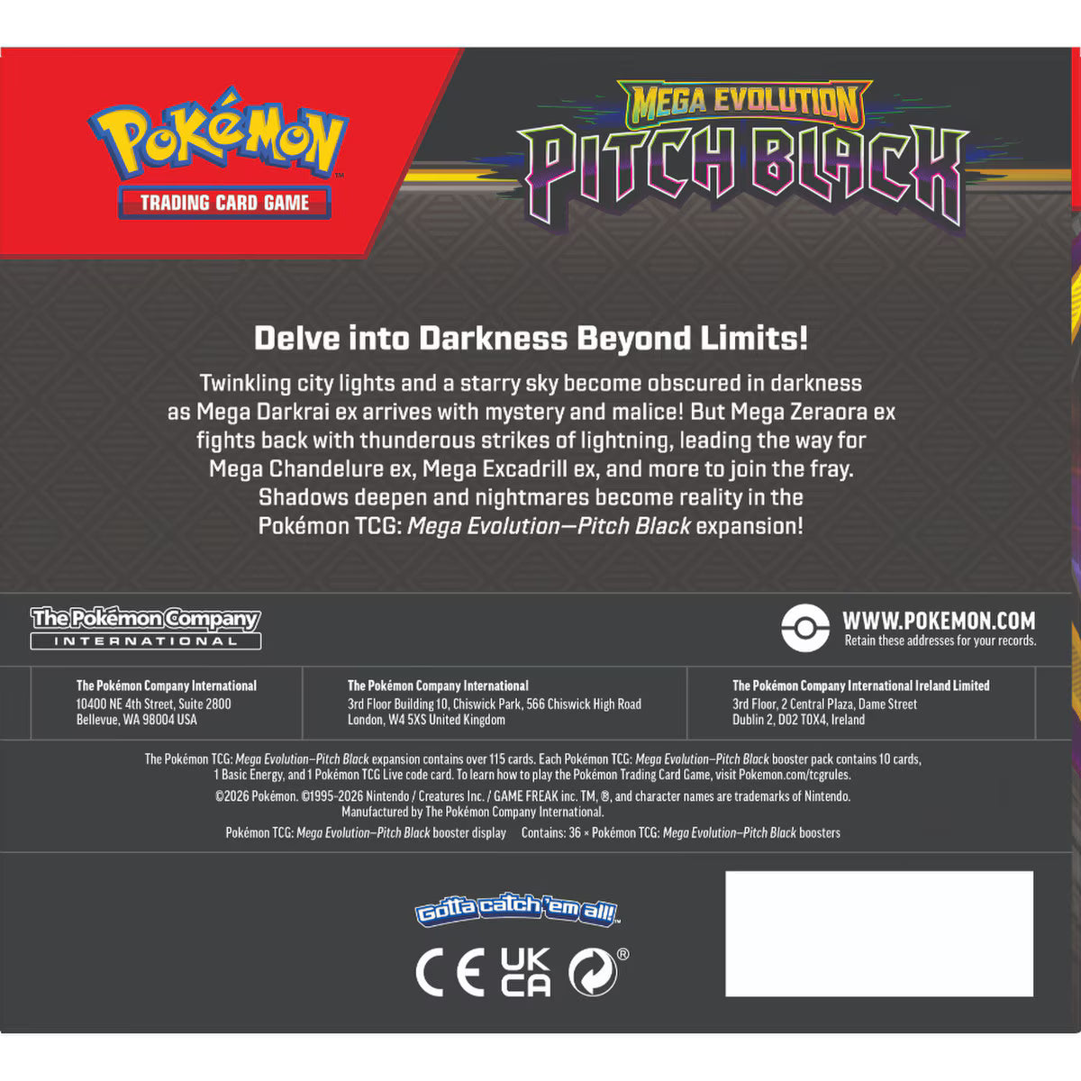 Pokémon-TCG Mega Evolution Pitch Black Booster Pack