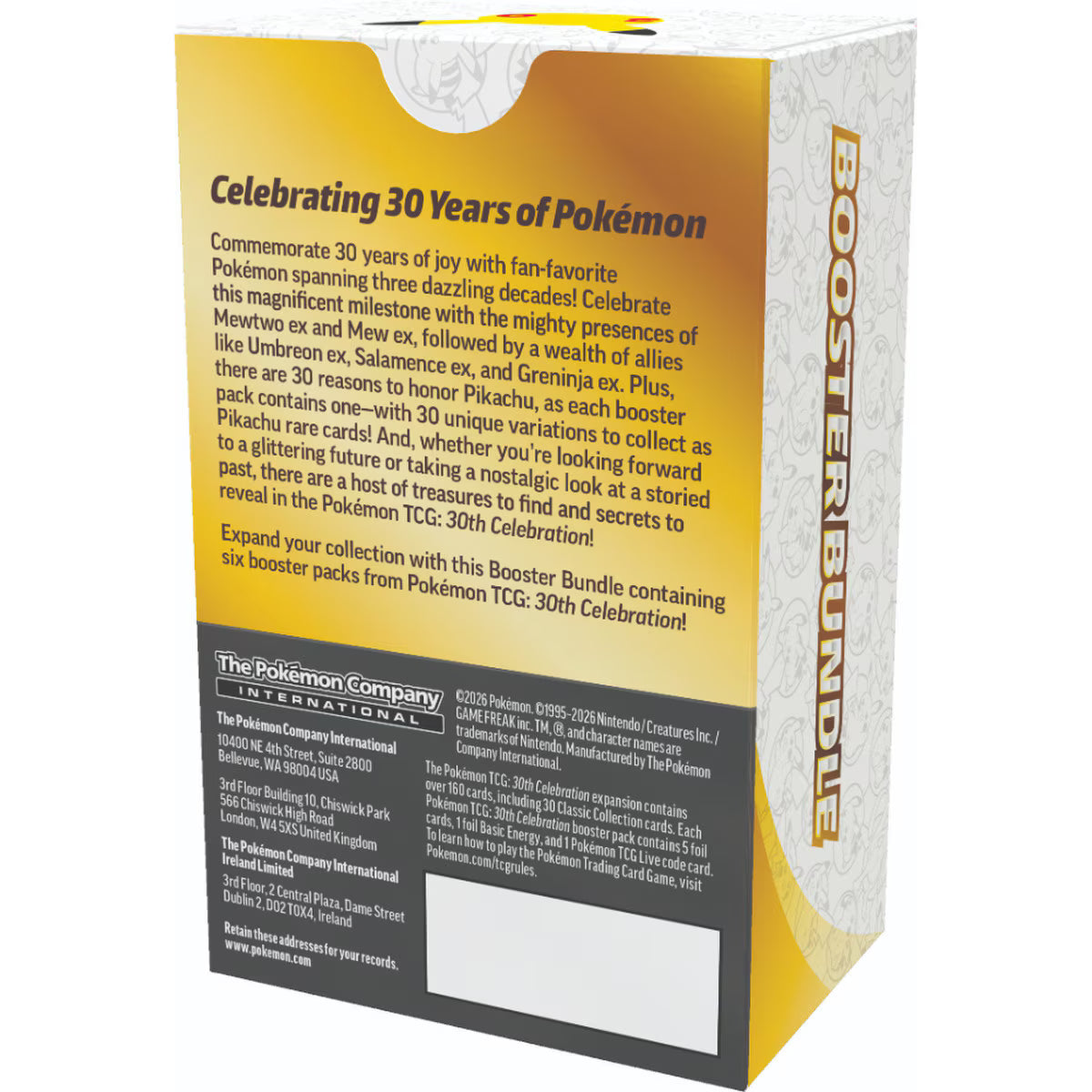 Pokémon-TCG 30th Celebration Booster Bundle