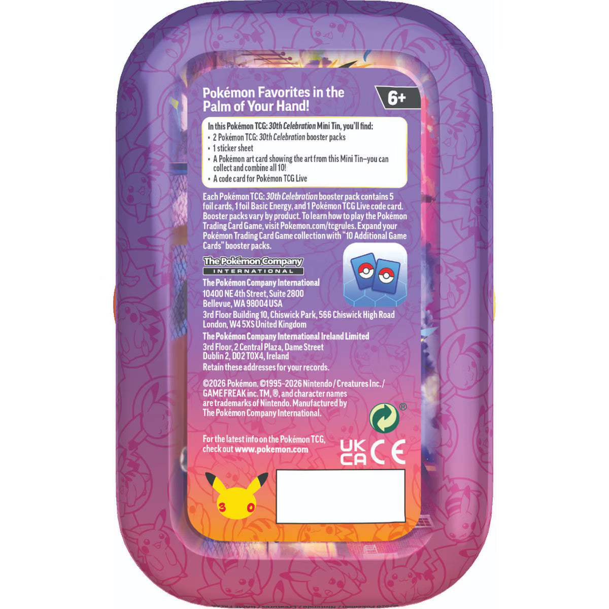 Pokémon-TCG 30th Celebration Mini Tins