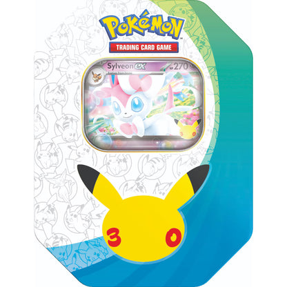 Pokémon-TCG 30th Celebration - ex Tin (Sylveon) & (Greninja) *Pre-Order*