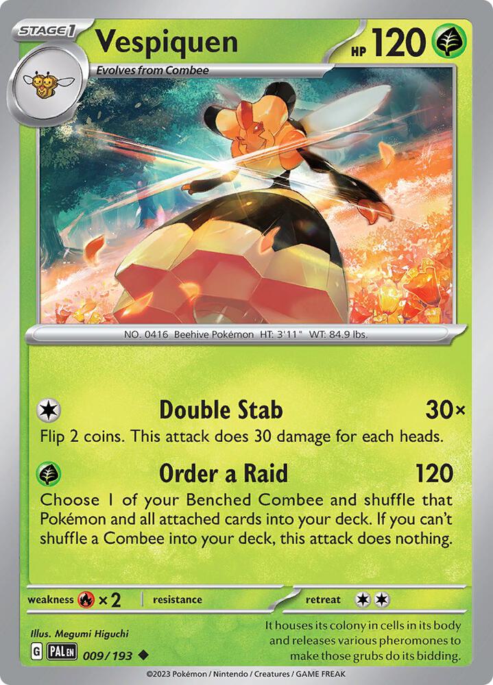 Vespiquen Normal SV02: Paldea Evolved Uncommon 009/193