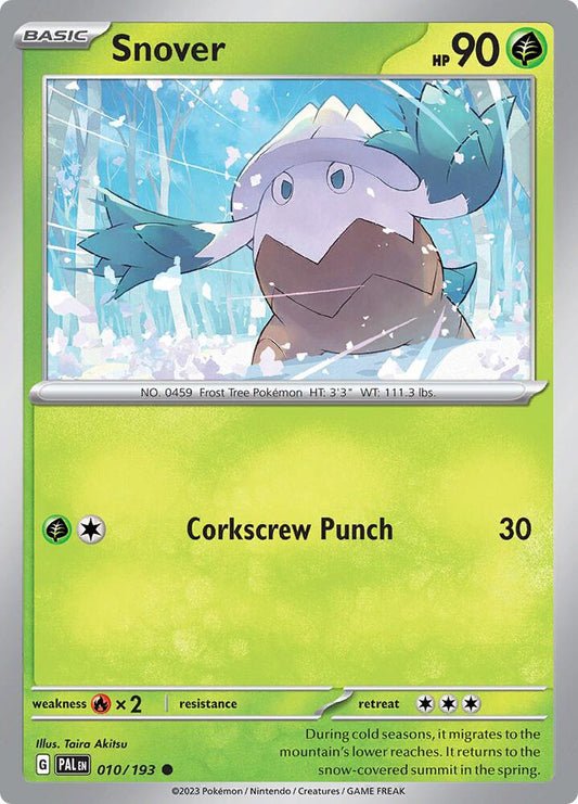 Snover Normal SV02: Paldea Evolved Common 010/193