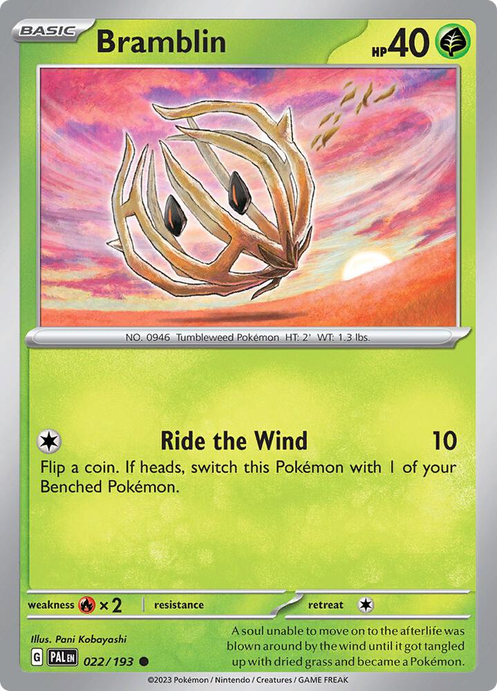 Bramblin - 022/193 Normal SV02: Paldea Evolved Common 022/193