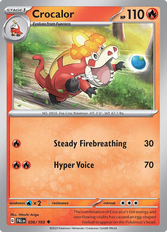 Crocalor - 036/193 Normal SV02: Paldea Evolved Uncommon 036/193
